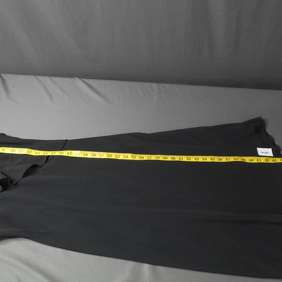 Esprit Dress 4 Black Midi Ruffle Sheer Romantic Witchy Whimsigoth Y2K Retro - Picture 12 of 14